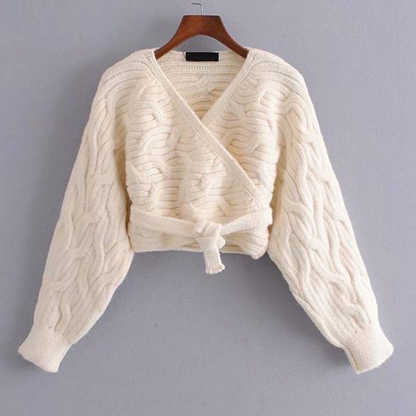women's sweaters floy fashion tie belt short women elegant lantern sleeve casual sweater solid v neck spring ladies, White;black
women's sweaters floy fashion tie belt short women elegant lantern sleeve casual sweater solid v neck spring ladies, White;black