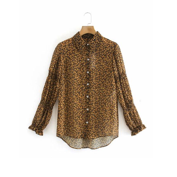 2021 new blouse woman floral print button-up women puff long sleeve collared shirt vintage asymmetric hem laddies gjf6, White
2021 new blouse woman floral print button-up women puff long sleeve collared shirt vintage asymmetric hem laddies gjf6, White