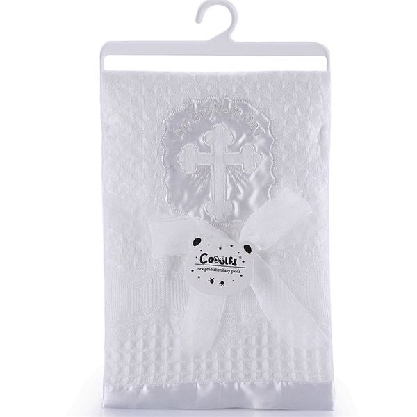 gooulfi christening baby blanket acrylic knitted satin border newborn baptism blanket white baby shawls and blankets y201009
gooulfi christening baby blanket acrylic knitted satin border newborn baptism blanket white baby shawls and blankets y201009