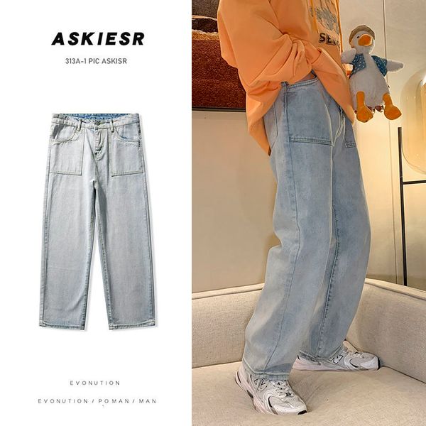 2021 men's brem pants spring autumn new retro-male and female slacks straight-line scrubbing trousers pure classic youth w6ui, Blue
2021 men's brem pants spring autumn new retro-male and female slacks straight-line scrubbing trousers pure classic youth w6ui, Blue