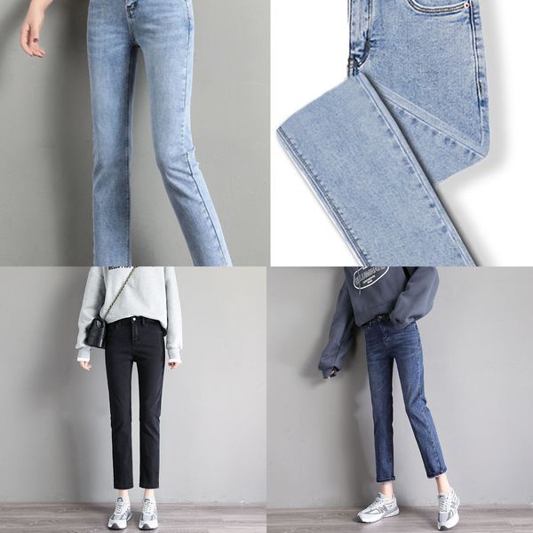 women's capri straight jeans spring vintage casual streetwear blue denim pants female new summer high waist slim ladies jeans y1214
women's capri straight jeans spring vintage casual streetwear blue denim pants female new summer high waist slim ladies jeans y1214