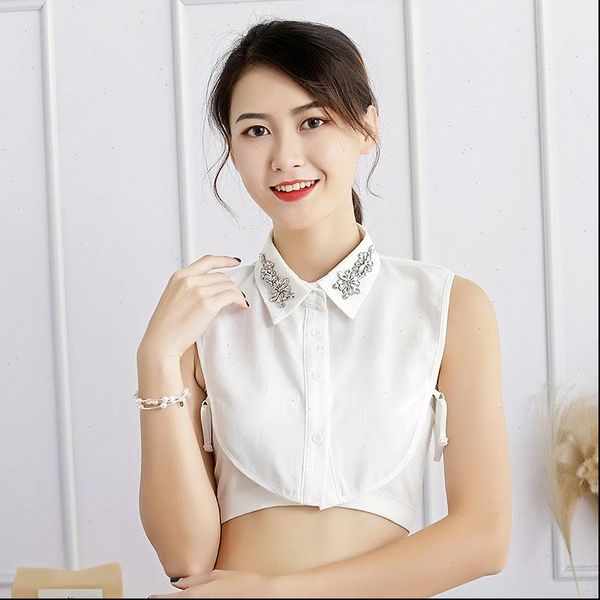detachable lace up fake collar shirt bead crystal women shirt fake collar new arrived women men blue stripes, White
detachable lace up fake collar shirt bead crystal women shirt fake collar new arrived women men blue stripes, White