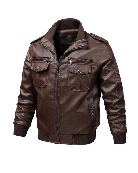 mens fashion pu leather jackets hooded pilot jacket streetwear clothing long sleeve zipper men's outerwear coats plus size sale, Black;brown
mens fashion pu leather jackets hooded pilot jacket streetwear clothing long sleeve zipper men's outerwear coats plus size sale, Black;brown