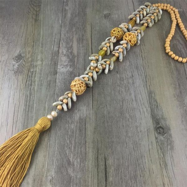 handmade hollow out bamboo women round rattan straw weave shell pendant statement wedding jewelry1, Silver
handmade hollow out bamboo women round rattan straw weave shell pendant statement wedding jewelry1, Silver