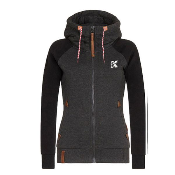 new european and american personality autumn and winter sweatshirt cardigan jacket zipper hooded fleece sweater women, Black;brown
new european and american personality autumn and winter sweatshirt cardigan jacket zipper hooded fleece sweater women, Black;brown