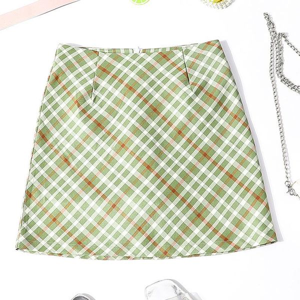 skirts women's green streetwear short tartan skirt retro high waist a line vintage slim design korean, Black
skirts women's green streetwear short tartan skirt retro high waist a line vintage slim design korean, Black