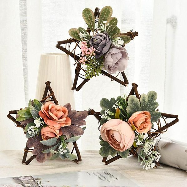 christmas mini artificial flower five-pointed star garland rattan circle christmas decoration, diy five-pointed star frame
christmas mini artificial flower five-pointed star garland rattan circle christmas decoration, diy five-pointed star frame