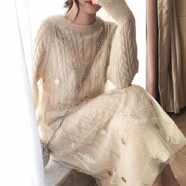 2021 fashionable new fall women's blouses long dress korean knitted or sweater tyjtjy vupa, White;black
2021 fashionable new fall women's blouses long dress korean knitted or sweater tyjtjy vupa, White;black