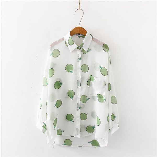2019 new women fasihon long sleeve sweet lemon printed loose cotton blouses shirts summer casual office shirt blusas, White
2019 new women fasihon long sleeve sweet lemon printed loose cotton blouses shirts summer casual office shirt blusas, White