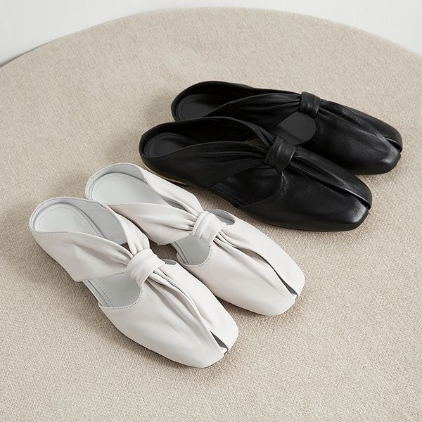 2021 the new genuine leather plied flat toe slides leisure female sandalias women's shoes knso, Black
2021 the new genuine leather plied flat toe slides leisure female sandalias women's shoes knso, Black