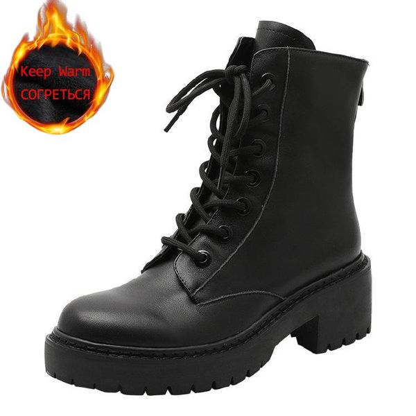 2020 new product winter warm plush ankle boots women platform boots leather combat fur woman half botas mujer, Black
2020 new product winter warm plush ankle boots women platform boots leather combat fur woman half botas mujer, Black