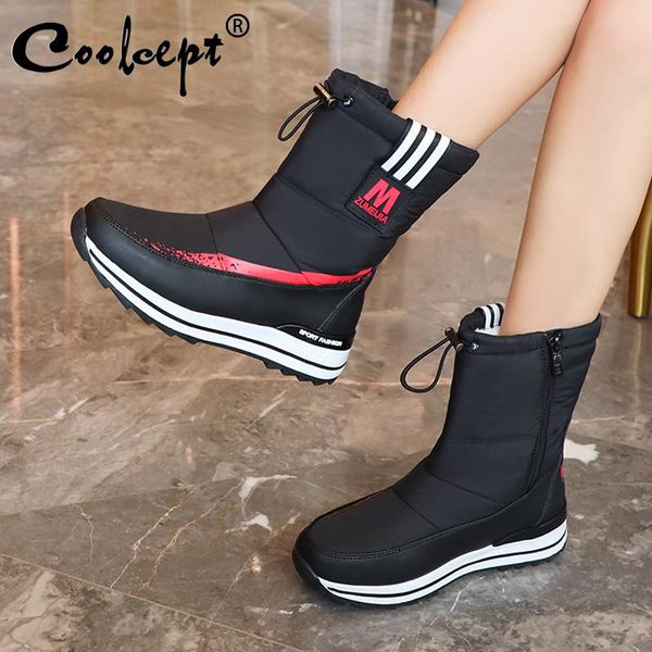 coolcept plus size 31-43 women snow boots family warm thick fur winter shoes women waterproof ankle boots children footwear, Black
coolcept plus size 31-43 women snow boots family warm thick fur winter shoes women waterproof ankle boots children footwear, Black