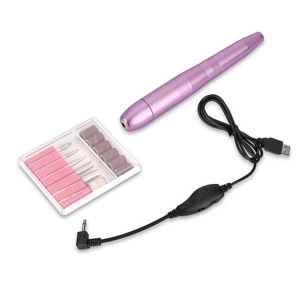 19000rpm usb electric manicure nail drill 110 - 240v 50/60hz nail tools low noise with 6 grinding heads + 6 drill bits
19000rpm usb electric manicure nail drill 110 - 240v 50/60hz nail tools low noise with 6 grinding heads + 6 drill bits
