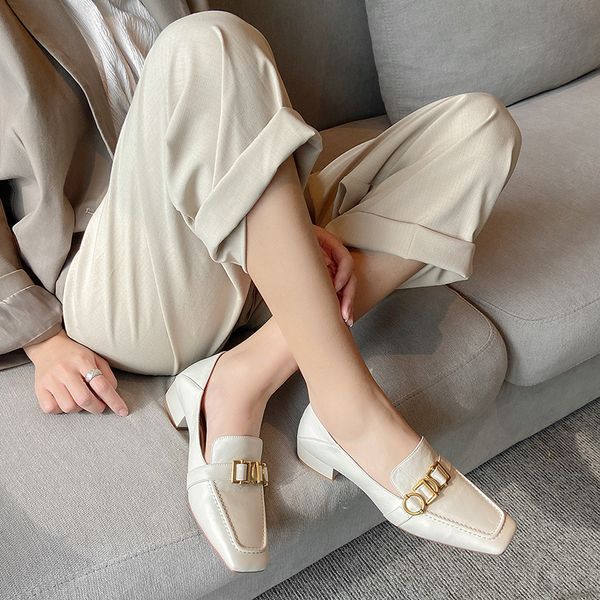 2020 leather feminine genuine toe square foot heels thick spring and autumn bombs slide-on chain shoes casual size 34-39 kk32, Black
2020 leather feminine genuine toe square foot heels thick spring and autumn bombs slide-on chain shoes casual size 34-39 kk32, Black