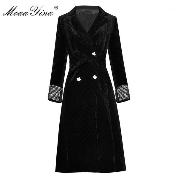 moaayina fashion designer windbreaker overcoat spring autumn women long sleeve double breasted lace-up velvet overcoat1, Tan;black
moaayina fashion designer windbreaker overcoat spring autumn women long sleeve double breasted lace-up velvet overcoat1, Tan;black