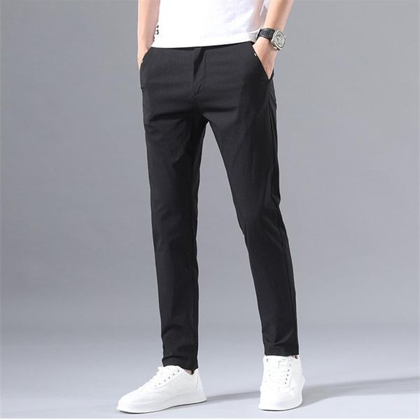 men's pants smart casual men classic cotton straight business formal summer trousers stretch pant clothing male, Black
men's pants smart casual men classic cotton straight business formal summer trousers stretch pant clothing male, Black