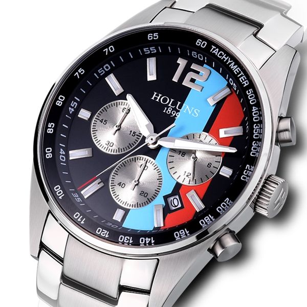 2020 luxury mens watches 41mm chronograph multifunctional stainless steel quartz men's watch super luminous deep waterproof montre de l, Slivery;brown
2020 luxury mens watches 41mm chronograph multifunctional stainless steel quartz men's watch super luminous deep waterproof montre de l, Slivery;brown