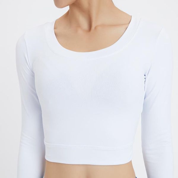 yoga outfits wear long sleeve s no chest pad beautiful back training sportswear, White;red
yoga outfits wear long sleeve s no chest pad beautiful back training sportswear, White;red