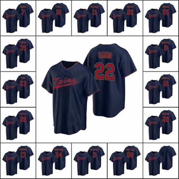 minnesota twins #22 miguel sano 7 joe mauer 3 harmon killebrew men women youth custom navy 2020 replica alternate jersey, Black
minnesota twins #22 miguel sano 7 joe mauer 3 harmon killebrew men women youth custom navy 2020 replica alternate jersey, Black