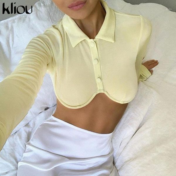 kliou button solid basic women t-shirts 2020 autumn long sleeve streetwear fashion crop skinny slim female tees1, White
kliou button solid basic women t-shirts 2020 autumn long sleeve streetwear fashion crop skinny slim female tees1, White