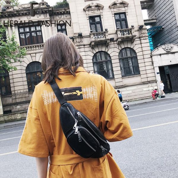 fashion women waist bag casual pu leather chain shoulder bags zipper chest waist bags travel chest bag fanny pack
fashion women waist bag casual pu leather chain shoulder bags zipper chest waist bags travel chest bag fanny pack