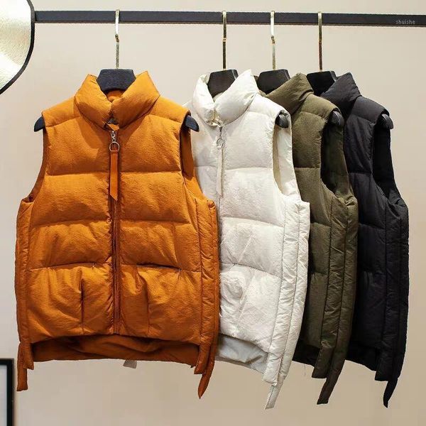 mumuzi new brand winter women's jacket windproof warm cotton waistcoat casual sleeveless slim femme coat veste1, Black;white
mumuzi new brand winter women's jacket windproof warm cotton waistcoat casual sleeveless slim femme coat veste1, Black;white