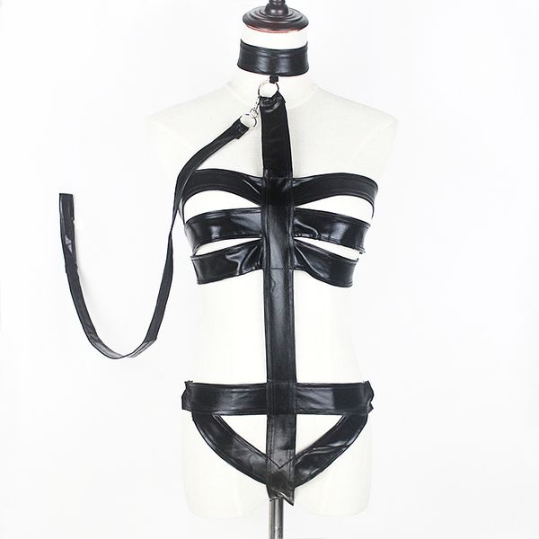 patent leather wet look teddy bodysuit lingerie synthetic slim body set with leash fetish cut out body clubwear, Red;black
patent leather wet look teddy bodysuit lingerie synthetic slim body set with leash fetish cut out body clubwear, Red;black