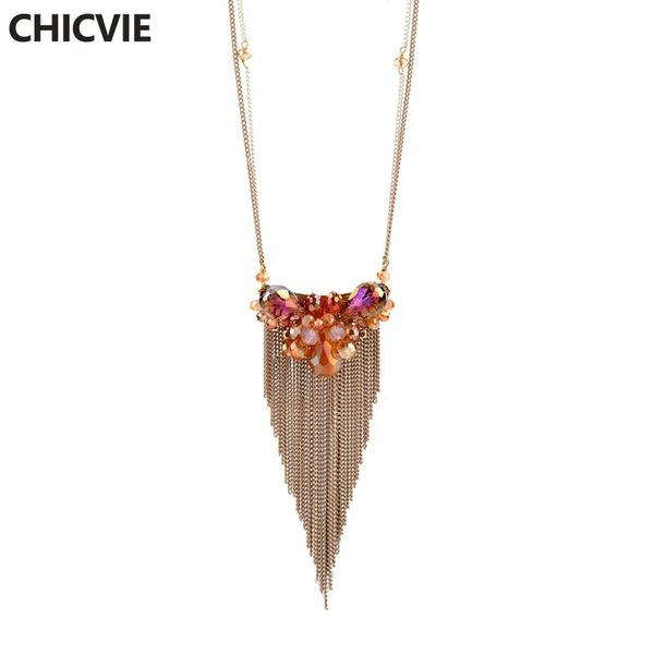 pendant necklaces chicvie punk tassel stone gold color crystal beads charms for women girls jewelry sne160245, Silver
pendant necklaces chicvie punk tassel stone gold color crystal beads charms for women girls jewelry sne160245, Silver