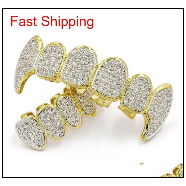 hip hop grillz luxury glaring zircon micro pave dental grills 2019 fashion men women 18k gold plated teeth brace 2-pi jllxno bdesybag, Black
hip hop grillz luxury glaring zircon micro pave dental grills 2019 fashion men women 18k gold plated teeth brace 2-pi jllxno bdesybag, Black