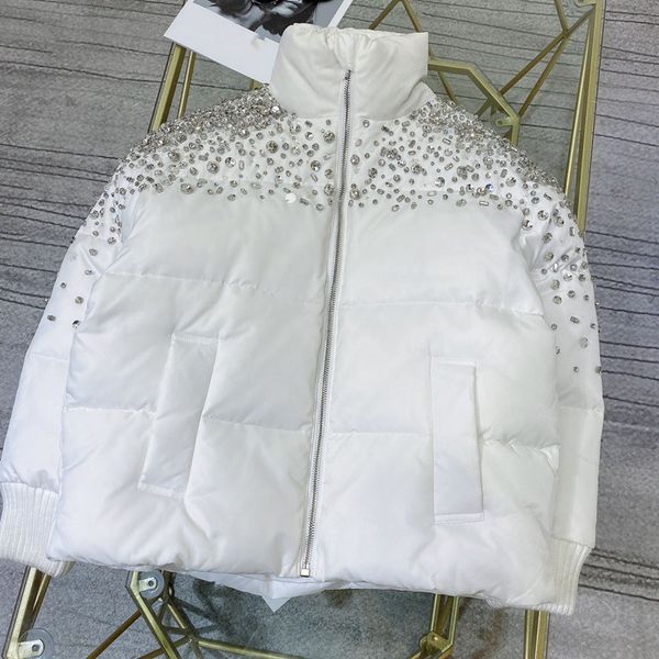 2020 winter new luxury design imported white duck down warm down jacket customized hand-stitched nail rhinestone lady jacket ing, Black
2020 winter new luxury design imported white duck down warm down jacket customized hand-stitched nail rhinestone lady jacket ing, Black