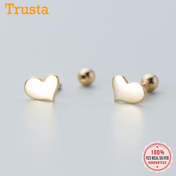 trustdavis real 925 sterling silver heart screw stud earrings for women children baby girls kids mini minimalist jewelry da1979, Golden;silver
trustdavis real 925 sterling silver heart screw stud earrings for women children baby girls kids mini minimalist jewelry da1979, Golden;silver