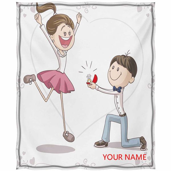 engagement party 100% soft premium thermal blanket, celebration cartoon of love valentines couple with wedding ring diy blanket, for adults
engagement party 100% soft premium thermal blanket, celebration cartoon of love valentines couple with wedding ring diy blanket, for adults