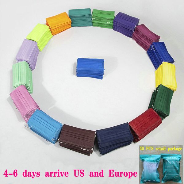 50pcs retail package 15 colors designer disposable and kids fashion mask face 3 layers filter activated carbon protective
50pcs retail package 15 colors designer disposable and kids fashion mask face 3 layers filter activated carbon protective