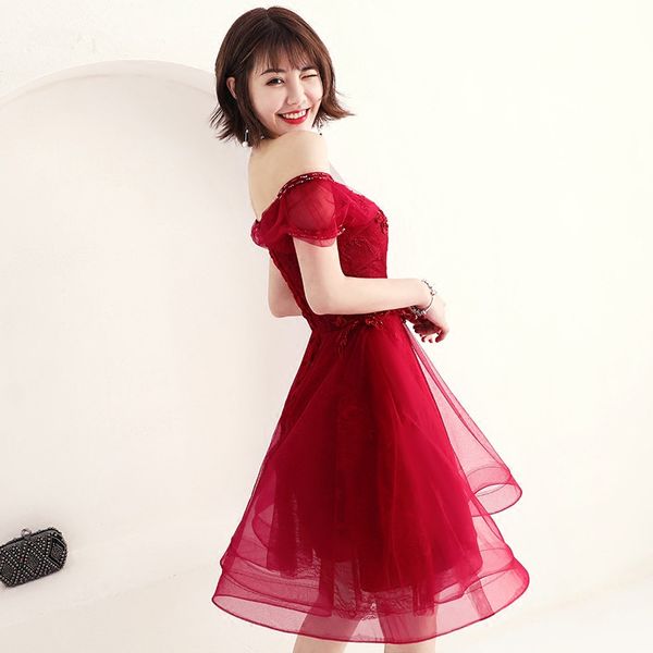 robe de soiree boat neck beading with appliques long evening dresses elegant lace up vestido de festa banquet party prom dresses, Black;red
robe de soiree boat neck beading with appliques long evening dresses elegant lace up vestido de festa banquet party prom dresses, Black;red