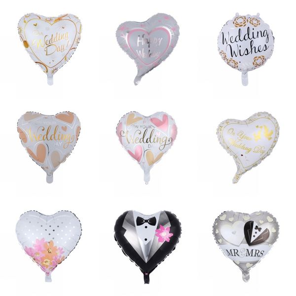 happy wedding day aluminum foil balloons 18 inches party floating mylar balloons for wedding party decoration 50pcs/lot 
happy wedding day aluminum foil balloons 18 inches party floating mylar balloons for wedding party decoration 50pcs/lot