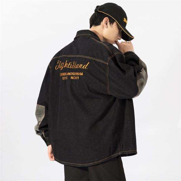 denim jacket men fashion clothing trends 2020 autumn men japanese streetwear patch coat for men casual outerwear jackets c1212, Black
denim jacket men fashion clothing trends 2020 autumn men japanese streetwear patch coat for men casual outerwear jackets c1212, Black