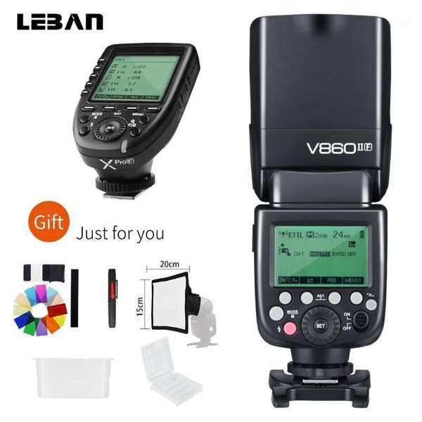 godox v860ii-f e-ttl hss 1/8000s 2.4g gn60 camera flash speedlite + xpro-f wireless flash trigger transmitter for1
godox v860ii-f e-ttl hss 1/8000s 2.4g gn60 camera flash speedlite + xpro-f wireless flash trigger transmitter for1
