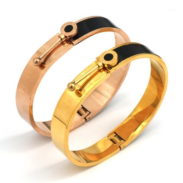 bangle pz stainless steel bracelet wide rose gold color bangles bracelets for women cuff pulseiras1, Black
bangle pz stainless steel bracelet wide rose gold color bangles bracelets for women cuff pulseiras1, Black