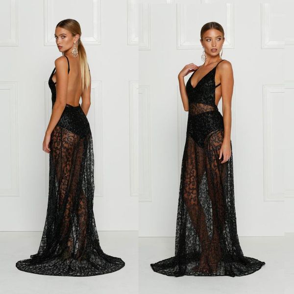 spaghetti strap see through lace women dress split v neck maxi floor length dresses strapless runway bodycon party vestido1, Black;gray
spaghetti strap see through lace women dress split v neck maxi floor length dresses strapless runway bodycon party vestido1, Black;gray