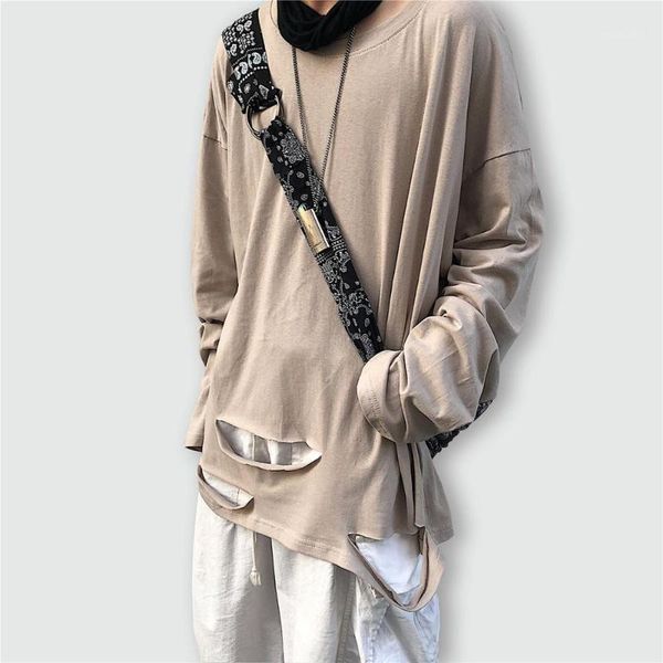 men's t-shirts autumn punk hip hop long sleeve t shirt with big holes men women oversized vintage street wear harajuku retro tees 1, White;black
men's t-shirts autumn punk hip hop long sleeve t shirt with big holes men women oversized vintage street wear harajuku retro tees 1, White;black