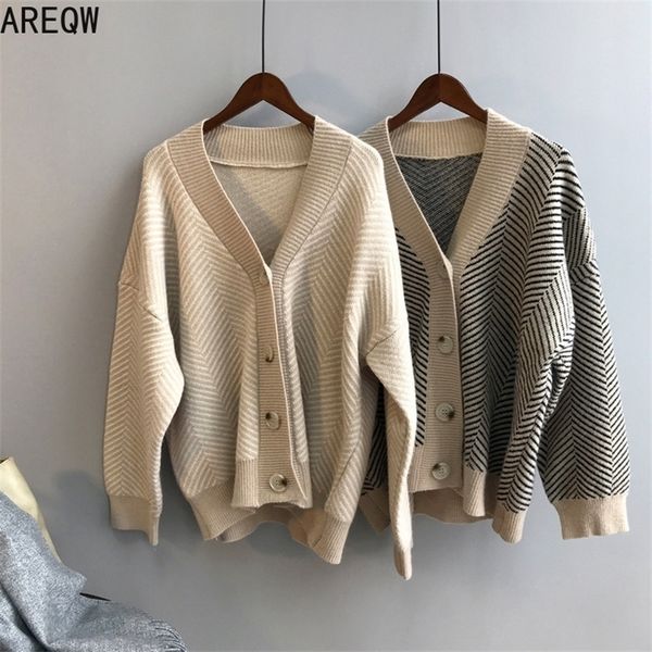 women oversized sweater cardigans autumn spring v-neck knitted striped cardigans long sleeve women poncho sweaters pull femme 201202, White;black
women oversized sweater cardigans autumn spring v-neck knitted striped cardigans long sleeve women poncho sweaters pull femme 201202, White;black