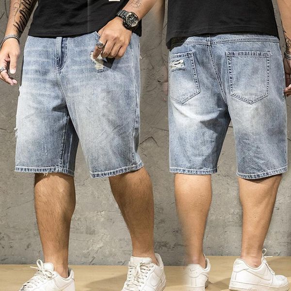 men's jeans ripped denim shorts male oversized tear large size dropship straight cotton summer casual, Blue
men's jeans ripped denim shorts male oversized tear large size dropship straight cotton summer casual, Blue