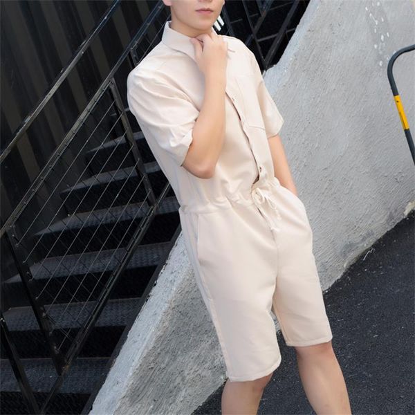 casual hong kong style men and women's short sleeve shorts jumpsuit jumpsuit workwear pant hairdresser's night club, Black
casual hong kong style men and women's short sleeve shorts jumpsuit jumpsuit workwear pant hairdresser's night club, Black