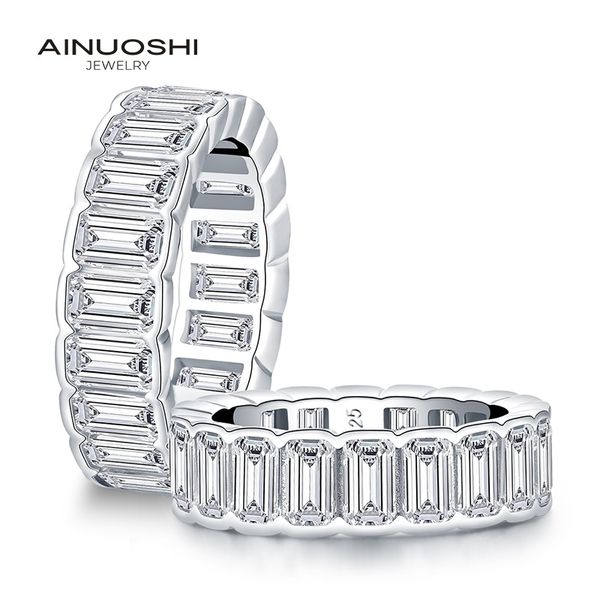 ainuoshi 925 sterling silver emeralded cut band rings women engagement simulated diamond wedding full eternity rings jewelry y200106, Slivery;golden
ainuoshi 925 sterling silver emeralded cut band rings women engagement simulated diamond wedding full eternity rings jewelry y200106, Slivery;golden