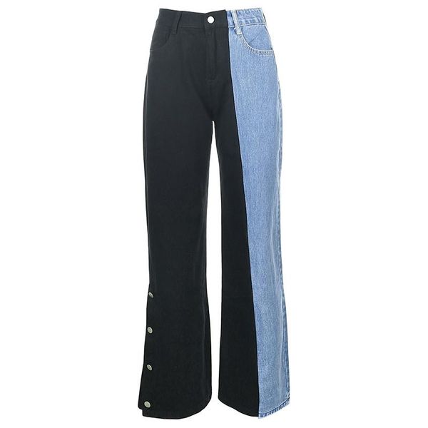 patchwork baggy woman mom jeans high waist pockets wide leg boyfriend punk classic gothic streetwear pants female streetwear, Blue
patchwork baggy woman mom jeans high waist pockets wide leg boyfriend punk classic gothic streetwear pants female streetwear, Blue