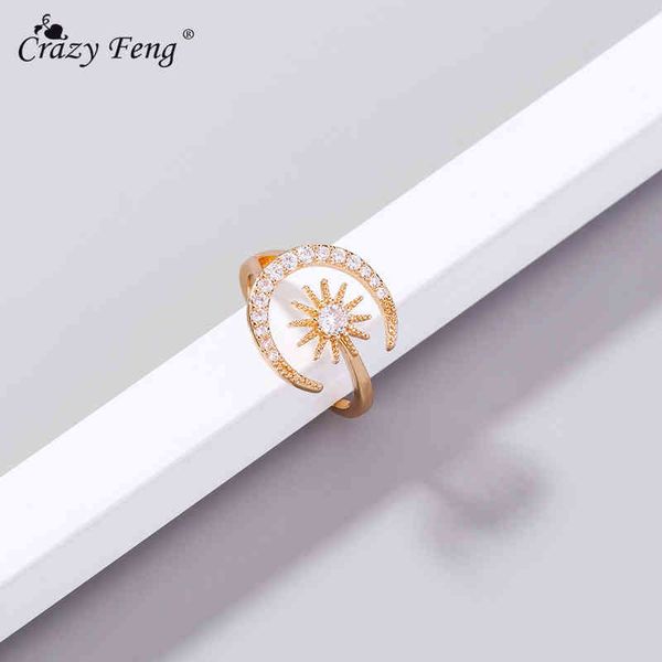 zircon moon shiny crystal star women ring fashion gold color open finger band female sepcial unique wedding engagement jewelry, Silver
zircon moon shiny crystal star women ring fashion gold color open finger band female sepcial unique wedding engagement jewelry, Silver