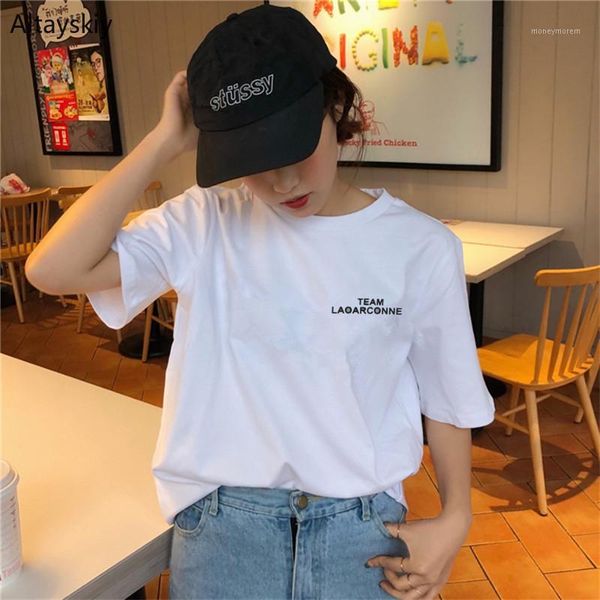 women's t-shirt t-shirts women 2021 korean style summer chic loose simple leisure comfortable womens letter printed o-neck short sleeve, White
women's t-shirt t-shirts women 2021 korean style summer chic loose simple leisure comfortable womens letter printed o-neck short sleeve, White