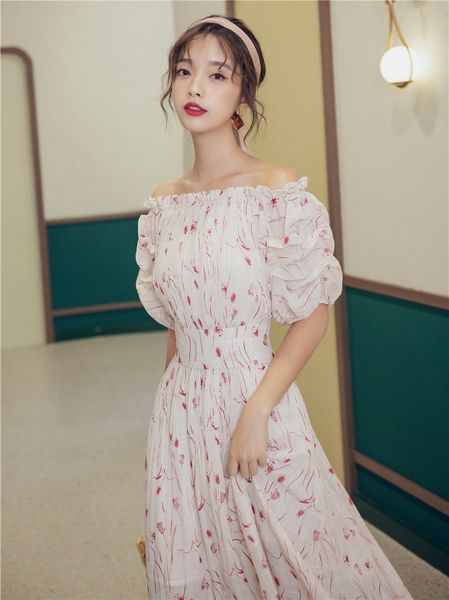 2021 summer slash neck off the shoulder elegant chiffon imprint vintage party mid-calf robes dressed in short sleeves oun5, Black;gray
2021 summer slash neck off the shoulder elegant chiffon imprint vintage party mid-calf robes dressed in short sleeves oun5, Black;gray