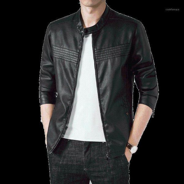 motorcycle jacket men neckline with buttons slim bomber jackets for man black zipper pocket pu leather men's fleece jacket coats1, Black;brown
motorcycle jacket men neckline with buttons slim bomber jackets for man black zipper pocket pu leather men's fleece jacket coats1, Black;brown