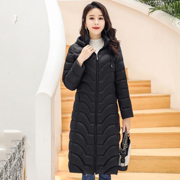 2019 casual women winter jacket hooded female runner long jacket katoon women's slender parka1, Black
2019 casual women winter jacket hooded female runner long jacket katoon women's slender parka1, Black